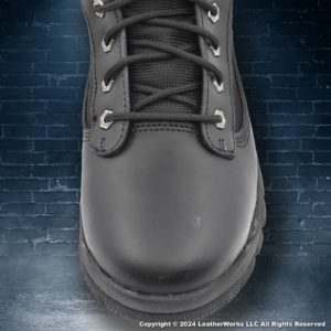 Milwaukee Tactical Leather 9 Inch Side Zip Black Top Toe